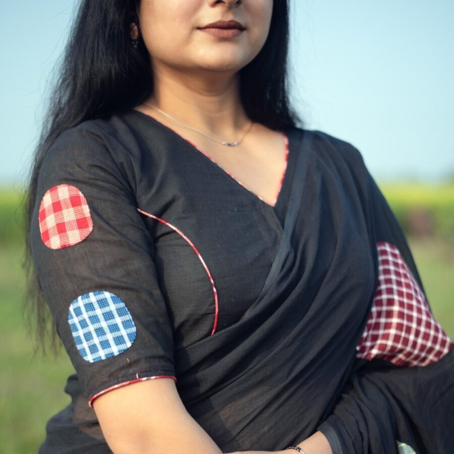 Black Polka Blouse