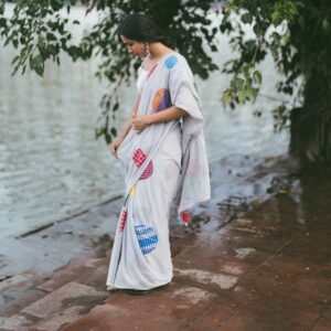 Gamchha Polka-Charcoal