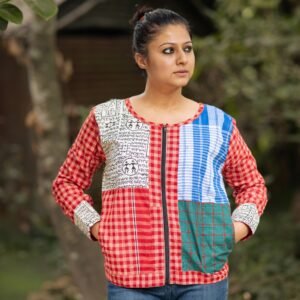 Gamchha and script  Winter Jacket