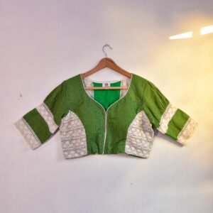 Green Gamchha Small Checks