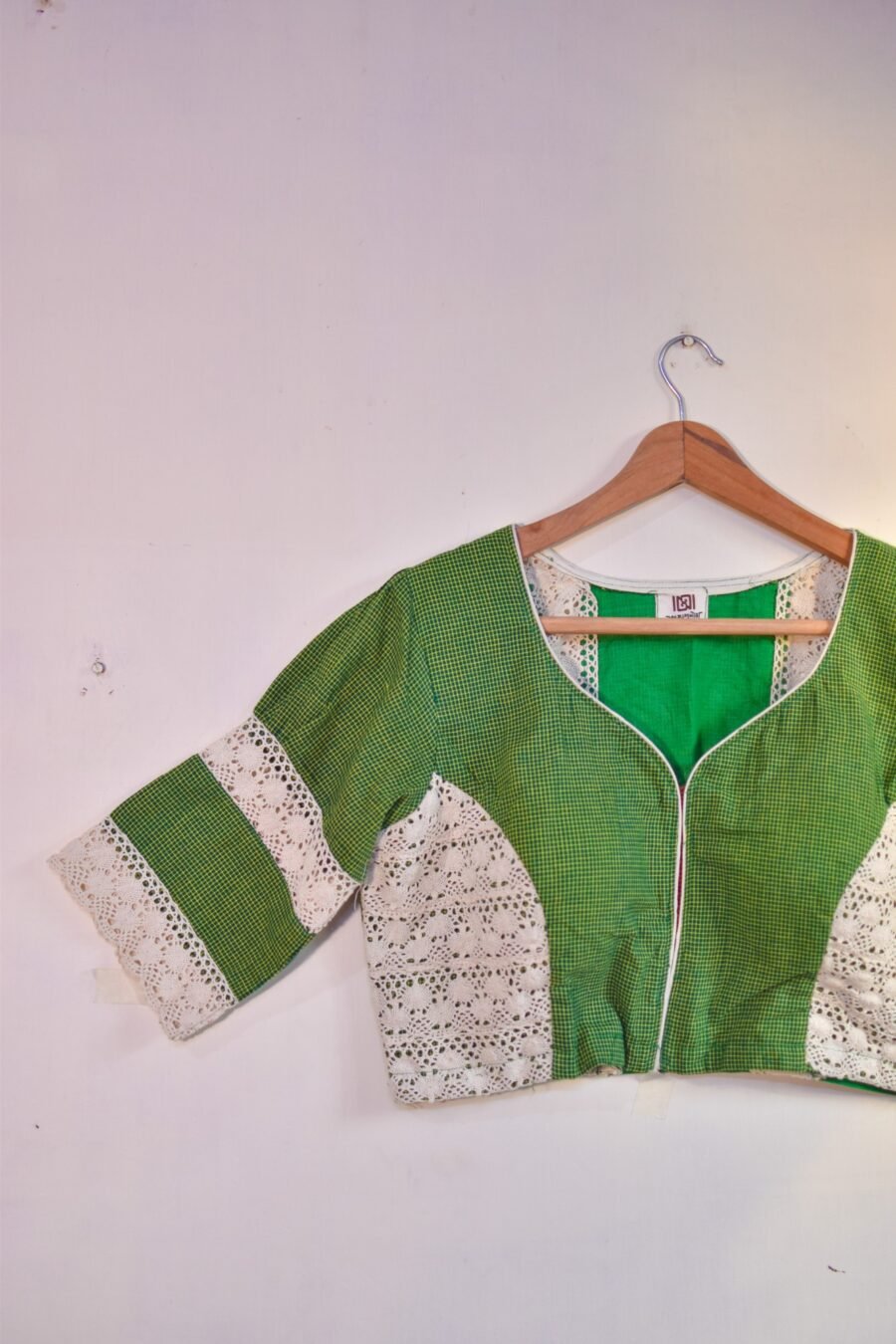 Green Gamchha Small Checks - Image 2