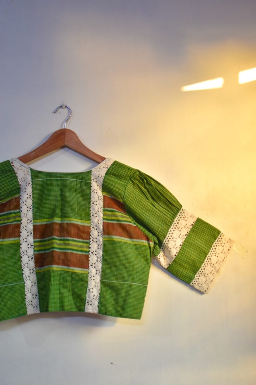Green Gamchha Small Checks - Image 3