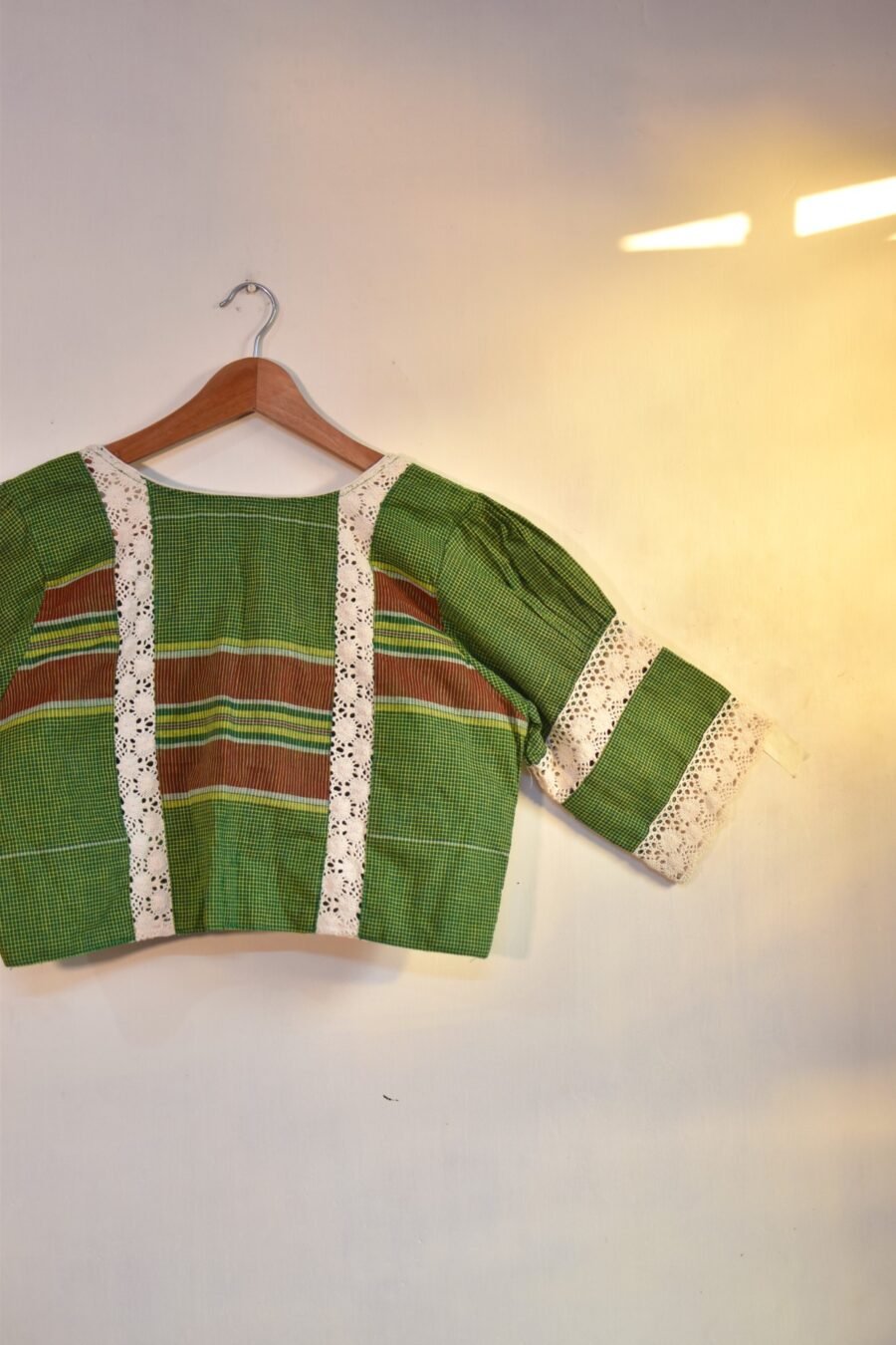 Green Gamchha Small Checks - Image 5