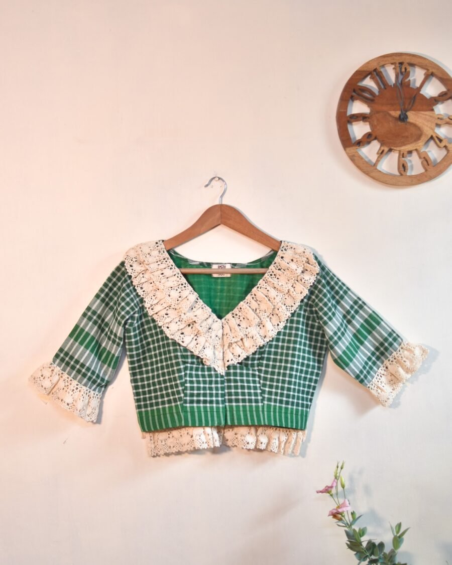 Green Sabeki Gamchha - Image 2